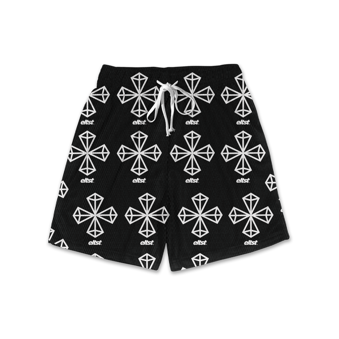 DIAMOND CROSS MESH SHORT